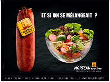 Affiche Saucisse 20cm de pur bonheur !